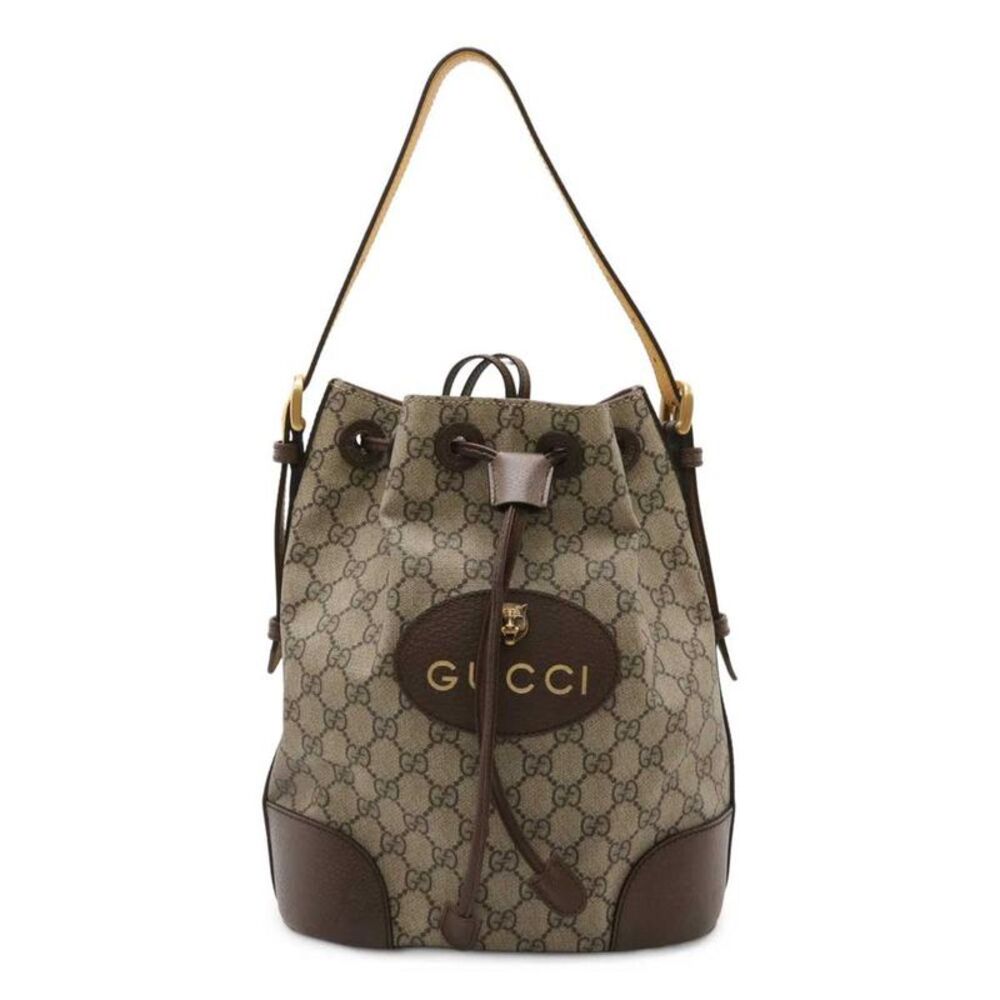 Pre Loved Gucci Drawstring Bucket Monogram Women … - image 1
